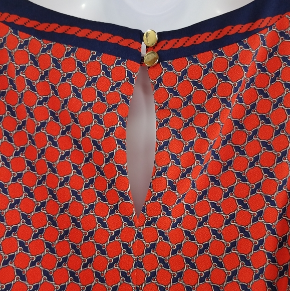 Ann Taylor nautical red and navy sleeveless dress - Picture 6 of 15